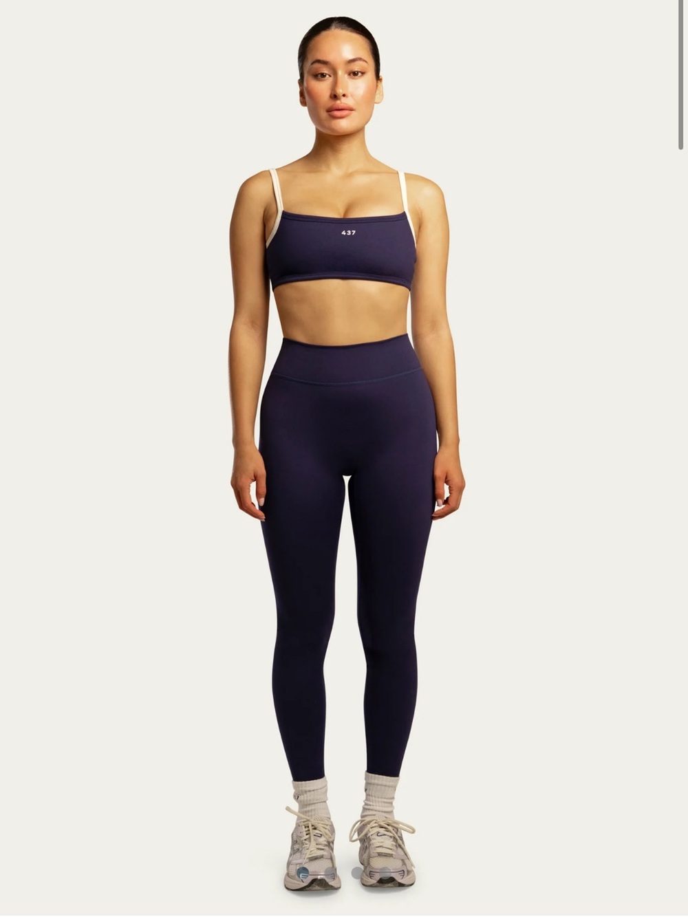 437 Navy Micro Bra & Essential Legging Set